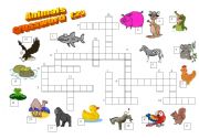 Animals crossword (2/2)