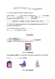 English worksheet: have a nice trip!