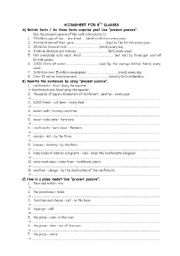 English Worksheet: present passive