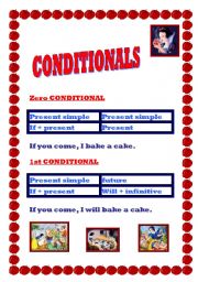 English Worksheet: CONDITIONALS first part