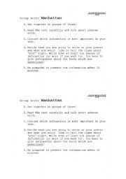 English Worksheet: New York, New York ... ;-)   (1)