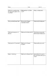 English Worksheet: Col War Rally Sheet