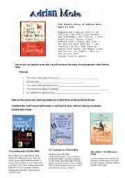 English Worksheet: Adrian Mole