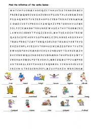 English Worksheet: wordsearch simple past