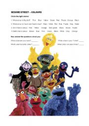 SESAME STREET - COLOURS 