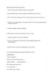 English Worksheet: Business English Topics for Discussion 