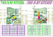English Worksheet: THIS IS MY KITCHEN