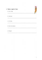 English worksheet: Classroom language