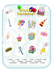 Happy Birthday! worksheets