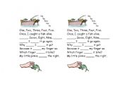 English worksheet: One Two Three Four Five