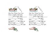 English Worksheet: One Two Three Four Five