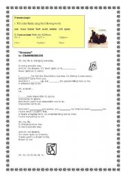 English worksheet: lyrics