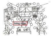 English Worksheet: LIVING ROOM - 