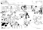 English Worksheet: Animals in the Farm