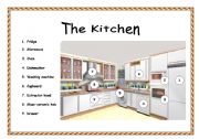 The kitchen (flashcard)