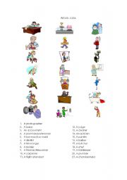 English Worksheet: More Jobs