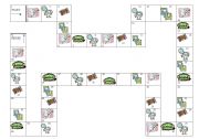 English Worksheet: rooms and furniture gameboard
