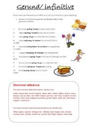 English Worksheet: gerund and infinitive