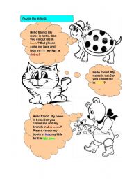 colour the animals 1