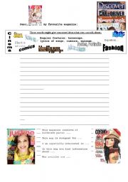 English Worksheet: Teen Magazines...