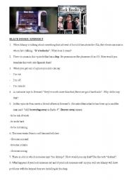 English Worksheet: Black books episode 5