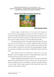 English Worksheet: Monicas Gang