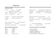 English Worksheet: To be