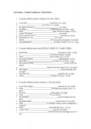 English Worksheet: Future Tenses