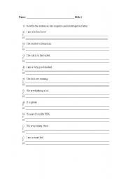 English Worksheet: To be and to have got