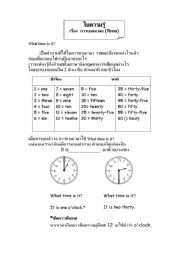 English worksheet: What  time is it?