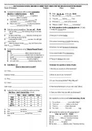 English Worksheet: test elementary