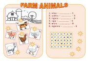Farm animals (Coloured version)