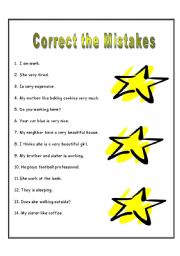 Present tense mistakes