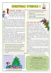 English Worksheet: Christmas symbols I