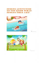 English Worksheet: sports