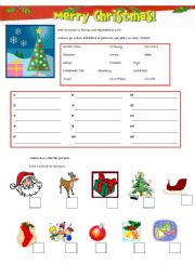 Christmas worksheet