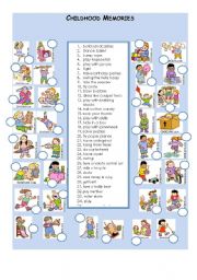 English Worksheet: Childhood Memories