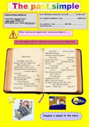 English Worksheet: A story in the simple past