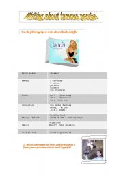 English Worksheet: Writing about famous people?