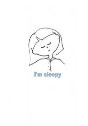 English worksheet: Im sleepy