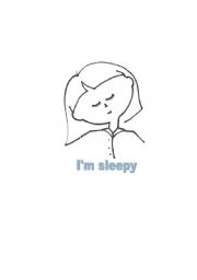English Worksheet: Im sleepy