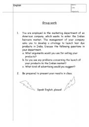 English worksheet: Creating your own advertising