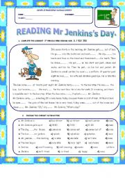 English Worksheet: MR JENKINSDAY