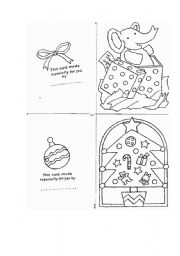 English Worksheet: christmas cards