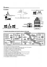 English Worksheet: location addresses