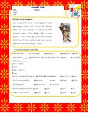 English Worksheet: LARA CROFT