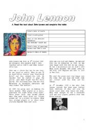 John Lennon (3 pages)