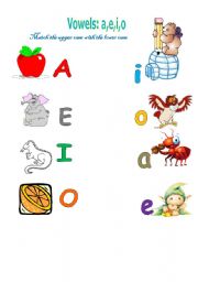 English Worksheet: Vowels: a,e,i,o