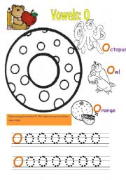 English Worksheet: Vowel: O