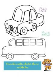 English Worksheet: Means of transport